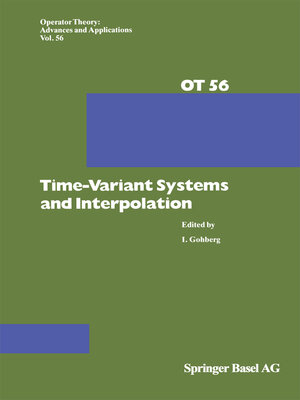 cover image of Time-Variant Systems and Interpolation